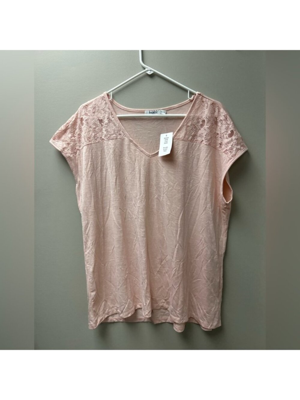 Ricki’s Pink Lace Shoulder Blouse Tank‎ Top